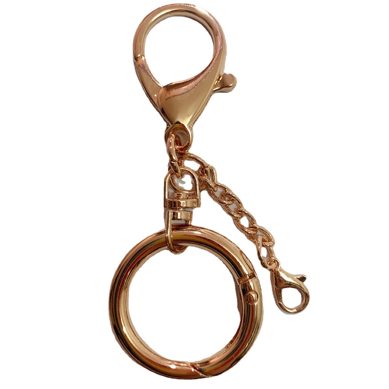 钥匙扣配件弹簧圈龙虾扣链条钥匙链出口品质定制|ms