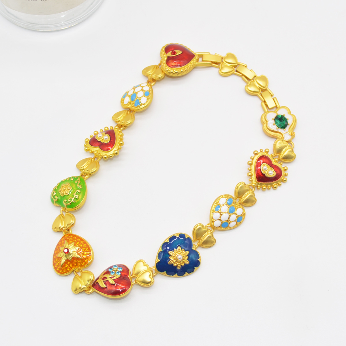 Leaves, Heart Shape, Flower Pattern Vintage Style Choker Leaves Heart Shape Flower Alloy Plating Women's Necklace