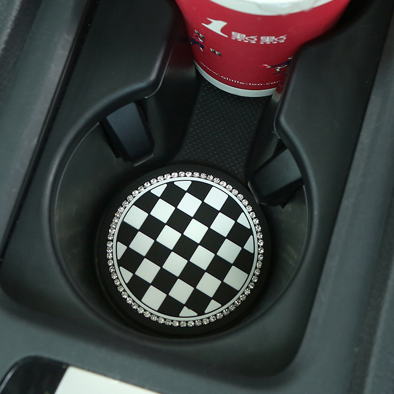Car seat cup holder mat, door slot mat, interior modification car decoration supplies, universal car slip mat