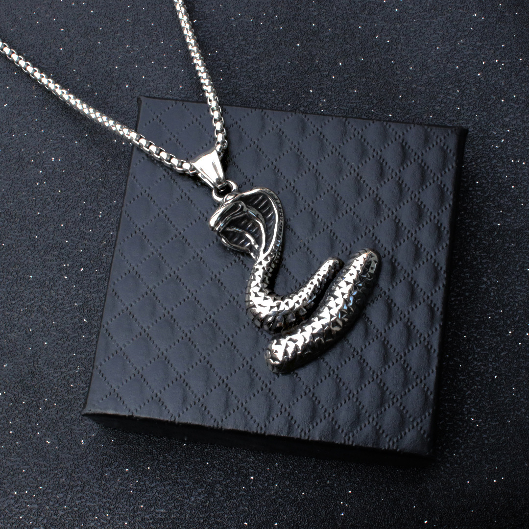 Dominierender Anhänger, personalisiertes Sternzeichen, trendiges Hip-Hop-Kreativ-Trend-Accessoire für Männer, Halskette, schlangenförmiger Geist_voghion.com