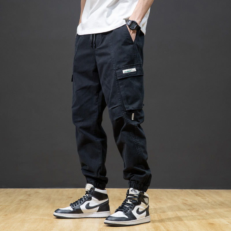 Men's Cargo Pants Trendy Brand Autumn New Korean Style Loose Large Size Jogger Pants Men's Harem Casual Long Pants