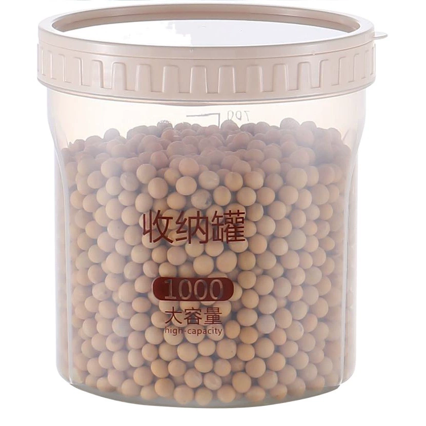 Бак для запечатывания пищевых продуктов Бак для хранения грубого зерна Сухое молоко Пластиковый резервуар для хранения с ложкой Бак для хранения Холодильник Ящик для свежести Резервуар для хранения