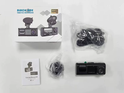 Cross-Border 3-Lens Video Driving Recorder, High-Definition 1080P, Simultaneous Recording of Front, Interior, and Rear of the Vehicle, Multi-Language Support (Driving recorder) - 309-in-front-of-the-car