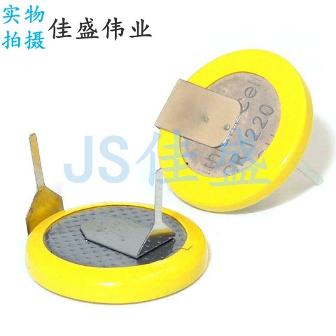 CR1220 3V прямая горизонтальная нога расстояние 10 мм с сваркой ножки батареи кнопки батареи 500 шт/пакет