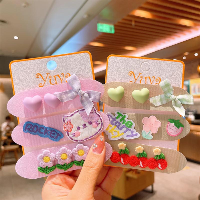 Niños flequillo Cabeza trasera Velcro bebé pelo roto acabado artefacto horquilla niña palo pelo no duele pelo Post