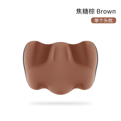Headrest waist neck pillow car waist support - caramel-brown-single-headrest-summer-ice-style