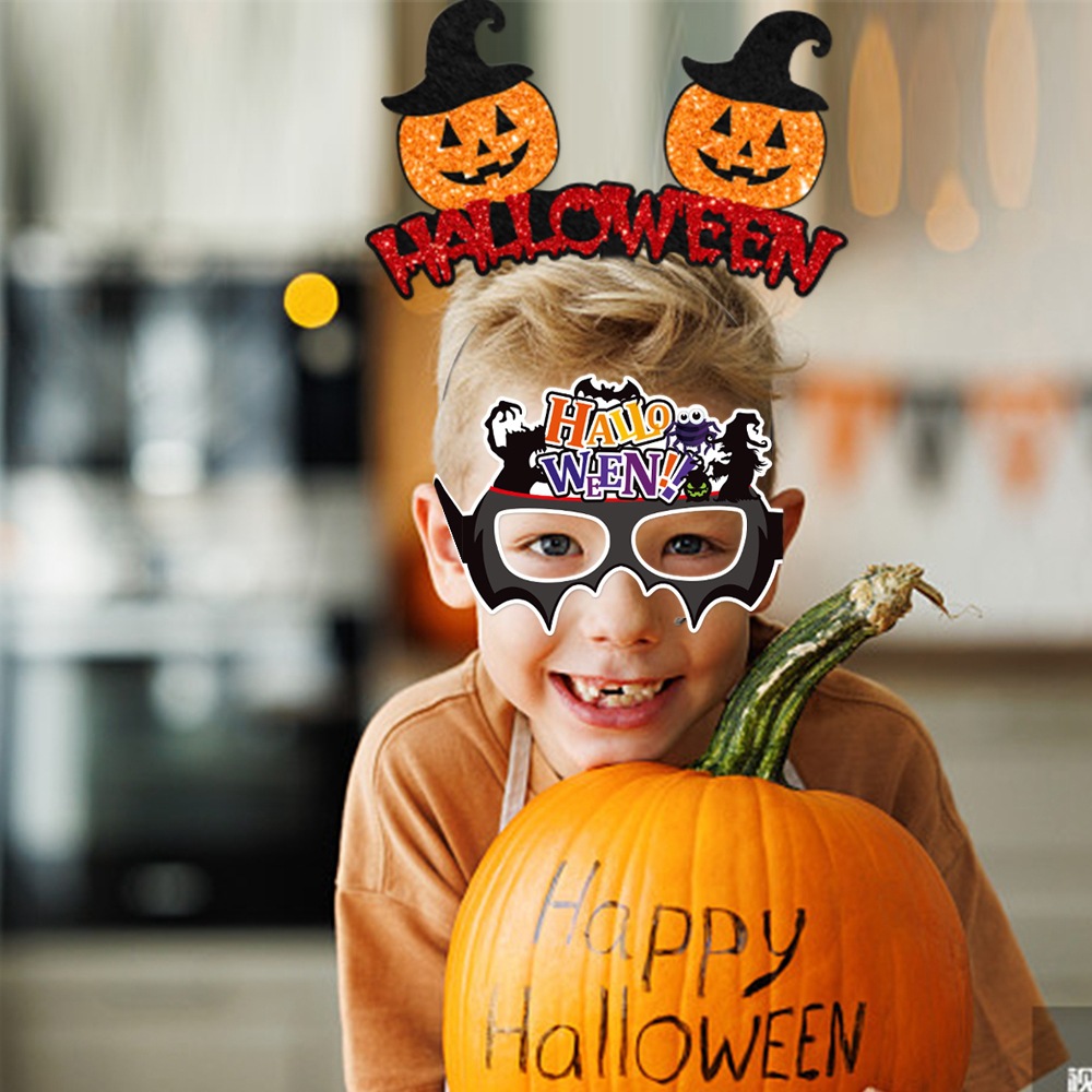 Europa y América nueva decoración del Partido de Halloween Boo diadema fantasma Festival bar fiesta vestir calabaza bat accesorios para el cabello