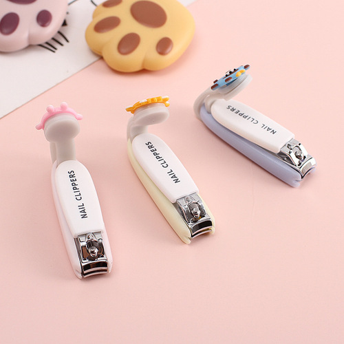 Cute cartoon nail scissors mini ins adult home manicure nail clippers single pack small gift wholesale