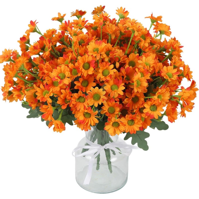洋甘菊婚庆仿真花花束欧式小雏菊花高档假花束装饰典礼花艺|undefined