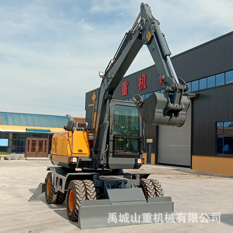 挖掘机制造 85全液压轮式挖掘机 8吨液压钩机  挖沟机 工程挖土机