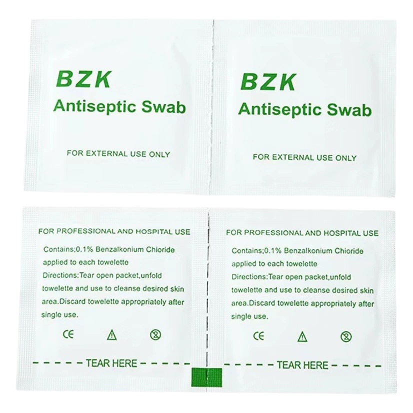Дезинфекционные салфетки BZK бензалкония хлорид независимая упаковка аксессуары для аптечек трансграничная одноразовая дезинфекционная маска BZK