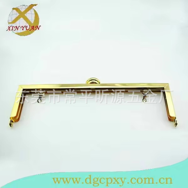 工厂批量生产直角手袋铰、金色密口夹、亚克力单头钱包夹