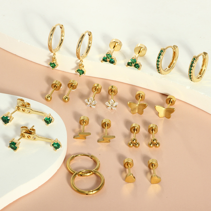 Labret piercing jewelry detail image