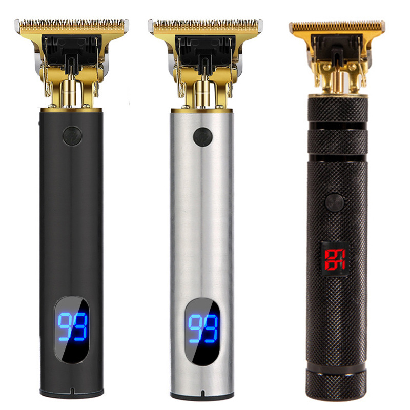 Cross-border retro aceite cabeza eléctrica de carga directa talla eléctrica Clipper eléctrico Clipper pelo Calvo estilo tijeras de peluquero