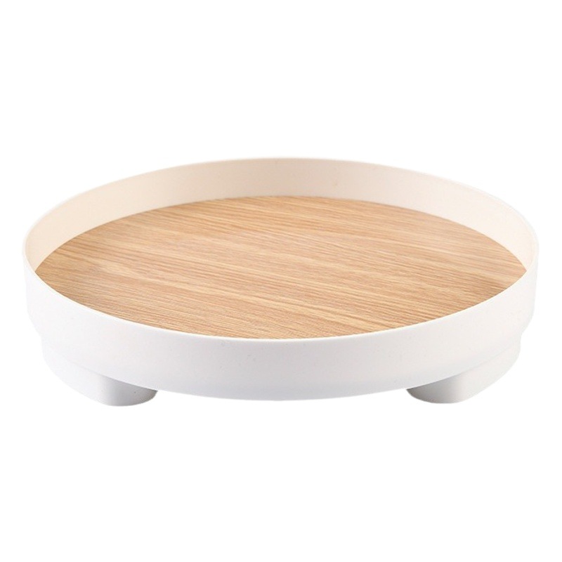 Estante de entrada redondo, almacenamiento de escritorio para llaves, bandeja de almacenamiento de cosméticos de alta gama de plástico, modelo caliente transfronterizo