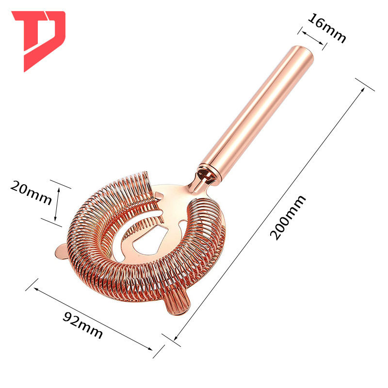 Cuchara de filtro de acero inoxidable cóctel profesional filtro cóctel Pantalla de filtro especial cóctel Herramienta de mezcla