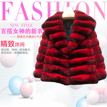 特价2023新款大红色粟鼠龙猫青紫兰保暖时尚奢华女皮草外套