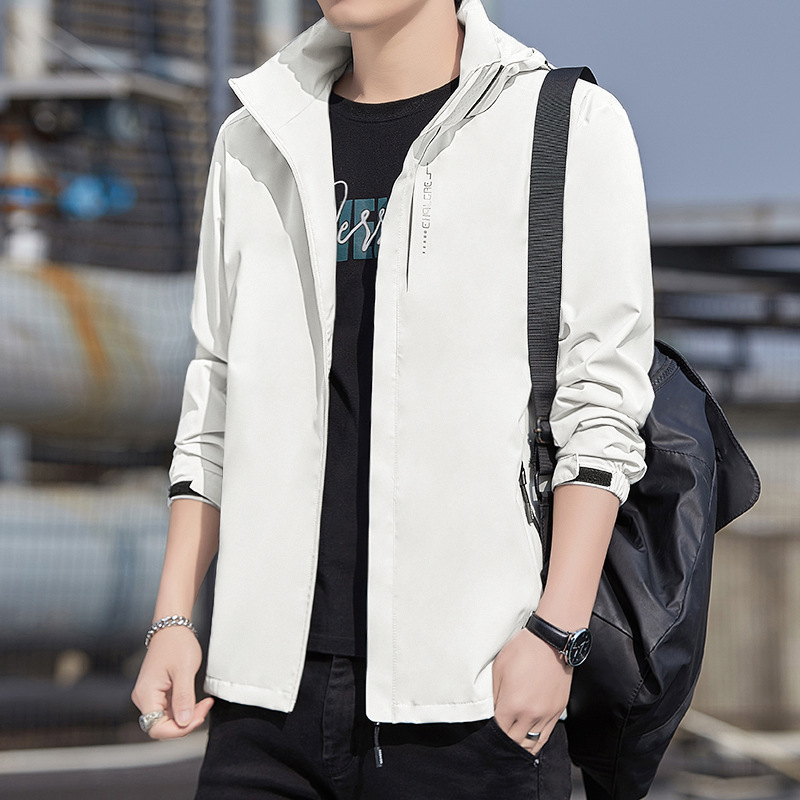 Chaqueta deportiva para hombres 2024 primavera nueva moda casual vestir impermeable chaqueta al aire libre ropa de hombre image 7