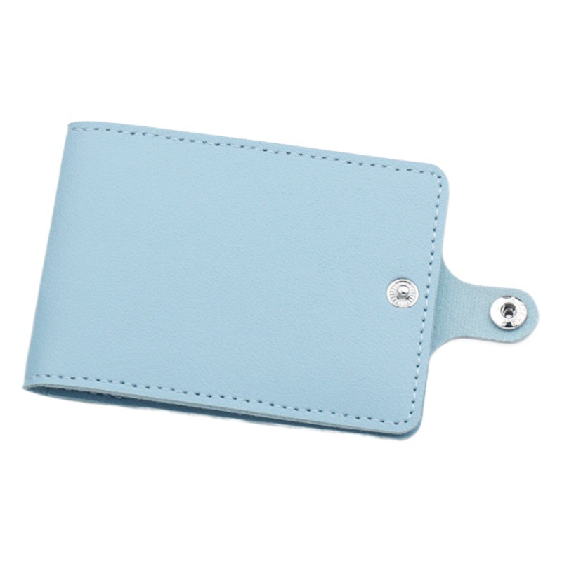 Titular de la tarjeta snap titular de la tarjeta de almacenamiento exquisito para mujer ultrafino licencia de conducir titular de la tarjeta de gran capacidad titular del certificado pequeño para mujer