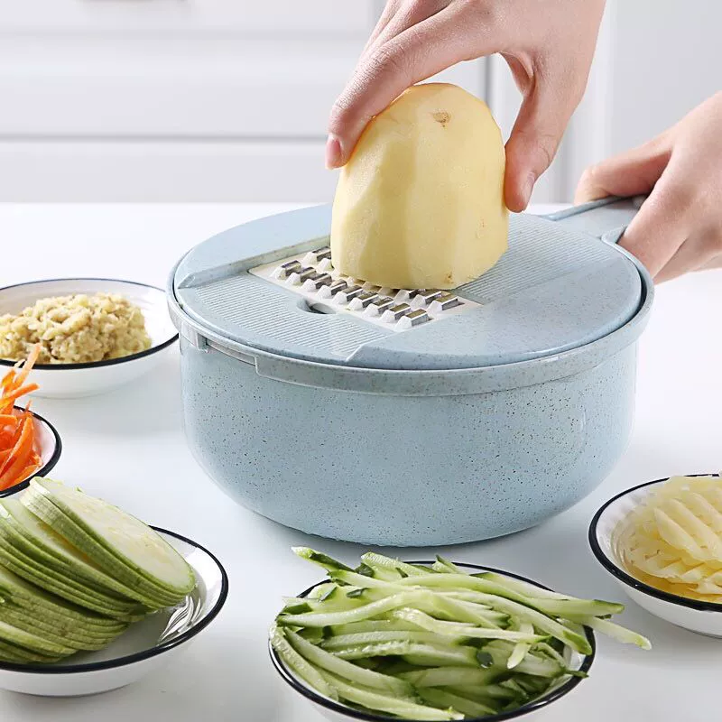 Кухонный резак — кулинарный инструмент: огуречный резак, морковная терка, натёртое картофелеперемельное, многофункциональный набор 12 шт