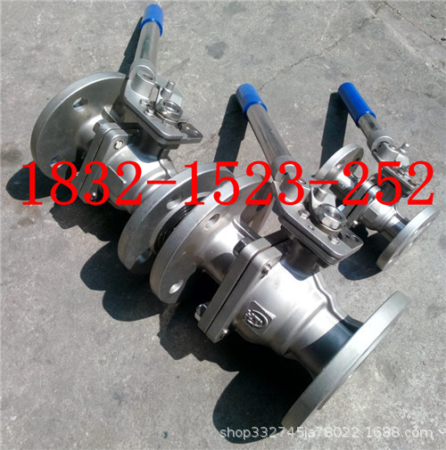 不锈钢304法兰弹簧自动复位球阀，自归位球阀，法兰自关球阀50