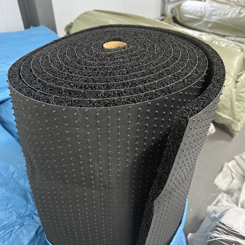 Factory Supply 2.0 Thick Nail Bottom Wire Ring Large Roll Entry Door PVC Plastic Floor Mat Car General Mat Coil