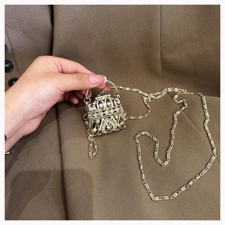 Mini Decorative Simple 2023 Spring/Summer New Fashion Banquet One Shoulder Chain Bag_voghion.com