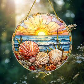 跨境热销产品迷人的亚克力艺术与充满活力阳光挂件装饰品工艺品