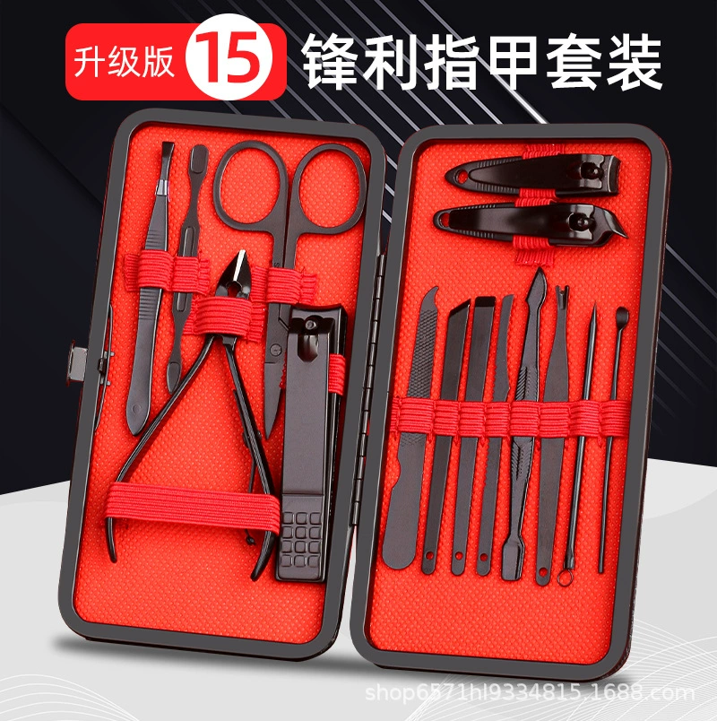 Производитель спот набор ножниц для ногтей 15 комплектов маникюрных ножей