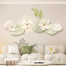 高档壁画风肌理奶油仿真绿植沙发背景墙挂画画客厅装饰画花卉灯画