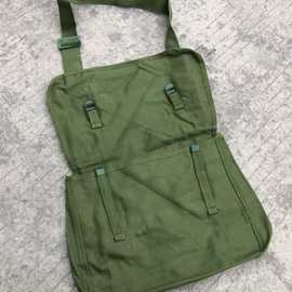 怀旧帆布包解放挎包老式绿书包70年代80红军包红五角星包红卫兵包