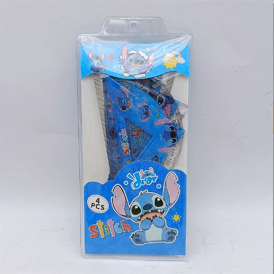 Cartoon ruler, children's set for students, 4 piece set