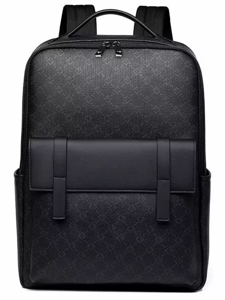 Cross-border British-style travel backpack, high-end business laptop backpack, large-capacity commuting and business trip PVC backpack