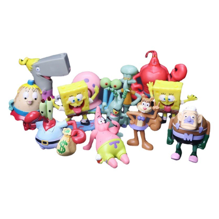 12 губки детское аниме украшение ручной работы Paida звезда Осьминог брат краб босс кукла украшение торта