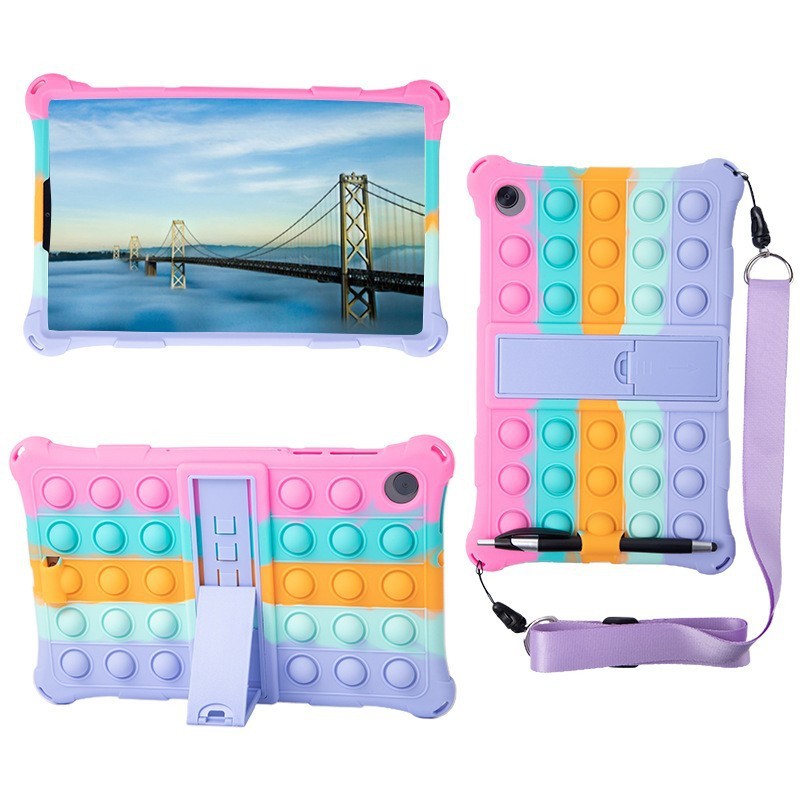 For Samsung Tab A8 flat panel protective cover 10.5 inch SM-X205 decompression case set X200 silicone case