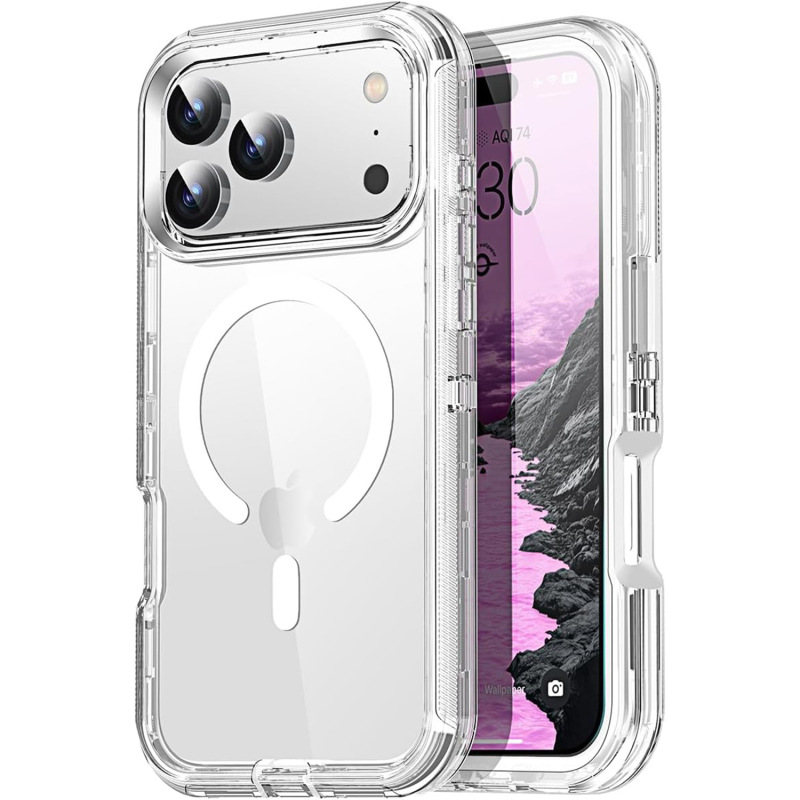 Neutral Ott Phone Case Suitable for iPhone 17 Pro Max Transparent Magnetic Protective Cover Apple 16E Anti-Fall 15 Hard Neutral Ott Phone Case Suitable for iPhone 17 Pro Max Transparent Magnetic Protective Cover Apple 16E Anti-Fall 15 Hard