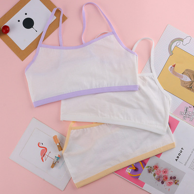 new pattern Lingerie Developmental stage vest Wrap chest student Emptied undergarment covering the chest and abdomen Wireless motion Bras