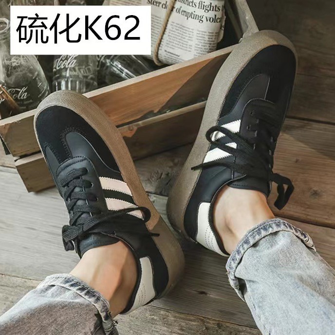 K62 pareja retro entrenamiento alemán zapatos blancos para hombres 2023 nuevos zapatos de lona para hombres versátiles zapatos casuales