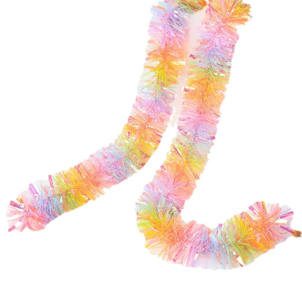 Nuevo transfronterizo 9cm5 capa de cifrado grueso gradiente fantasía de lana colorido diseño de actividades festivas del 1 de junio tira de flores