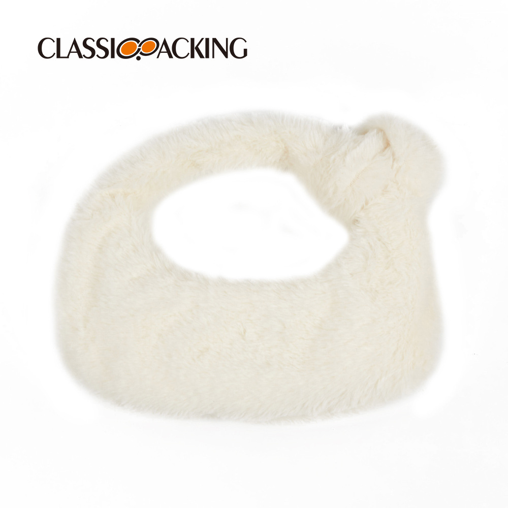 2023 bolsa de felpa de invierno bolso de nicho de diseño original bolso de Navidad Día de Año Nuevo bolsa de regalo de las mujeres logotipo imprimible