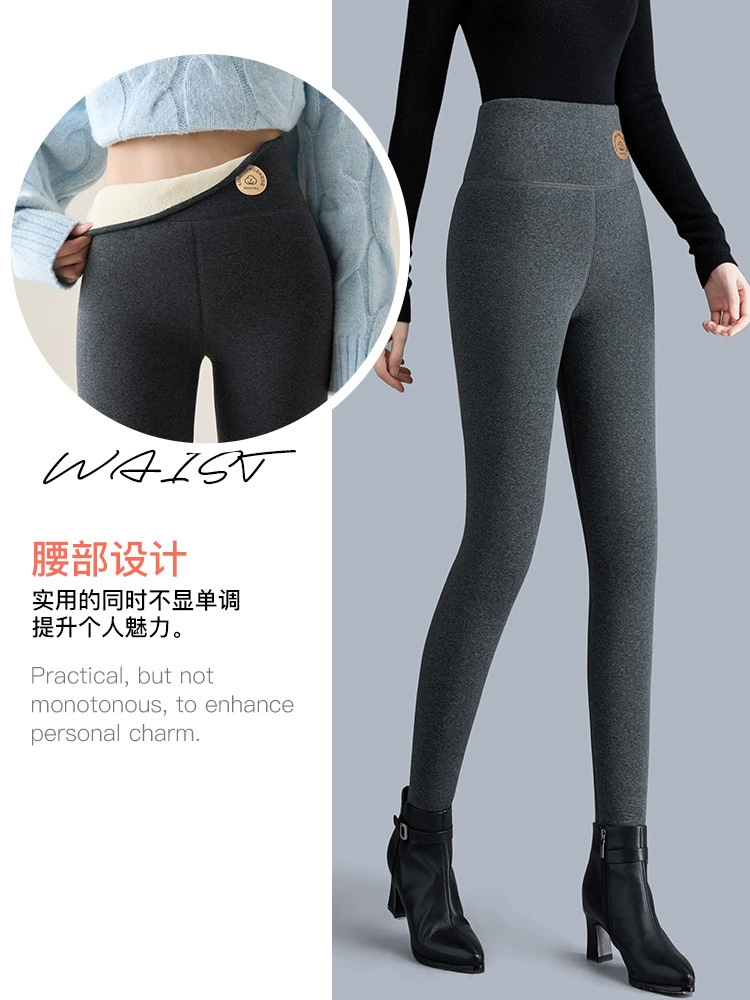 Флисовые Leggings для мамы, демисезонное термобелье, бархатные тёплые брюки, для среднего возраста