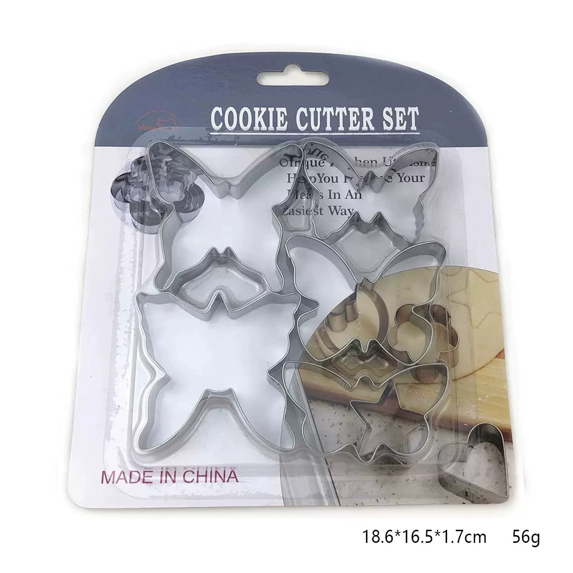Набор нержавеющая сталь, компактная форма, 12 штук, с снежинками