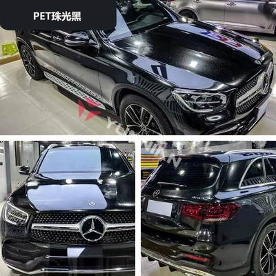 Auto Color Change Film Car Color Changing Film Factory - pet-pearlescent-black-15216m
