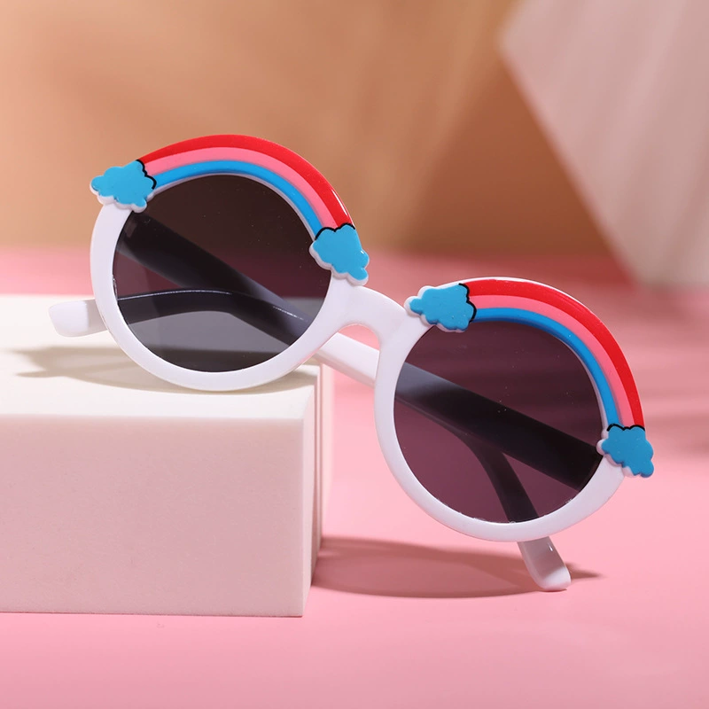 Children's rainbow cute sunglasses, marine glasses, wholesale