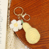 Fruit woven keychain suitable for photo sessions, cute accessory, pendant for beloved, transport