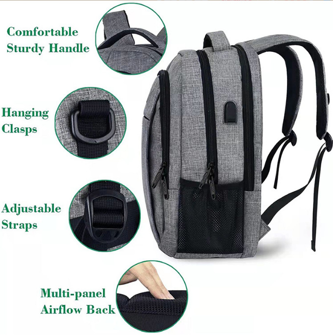 Usb Lade-rucksack Für Business Und Reisen Mit Usb-anschluss_voghion.com