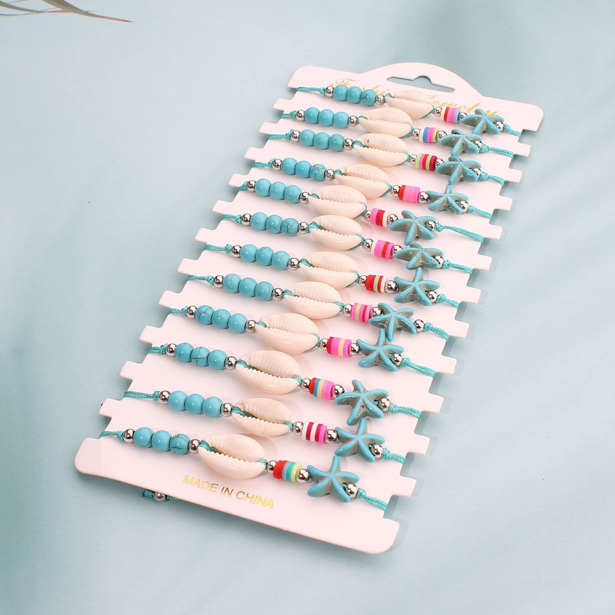 56g Weight Drawstring Bracelets Classification Polyester Chain Material Cord String Chain Type 1 Set Quantity Holiday, Beach Occasion cord Material Geometric Pattern All Seasons Season Women's Gender Marine Style, Beach Style Marine Style Beach Geometric Cord Cord String String Bracelets Wholesale 9
