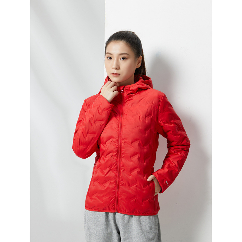 Hombre Omi Thermal Printer 2024 Nuevo invierno chaqueta ligera chaqueta con capucha pareja femenina