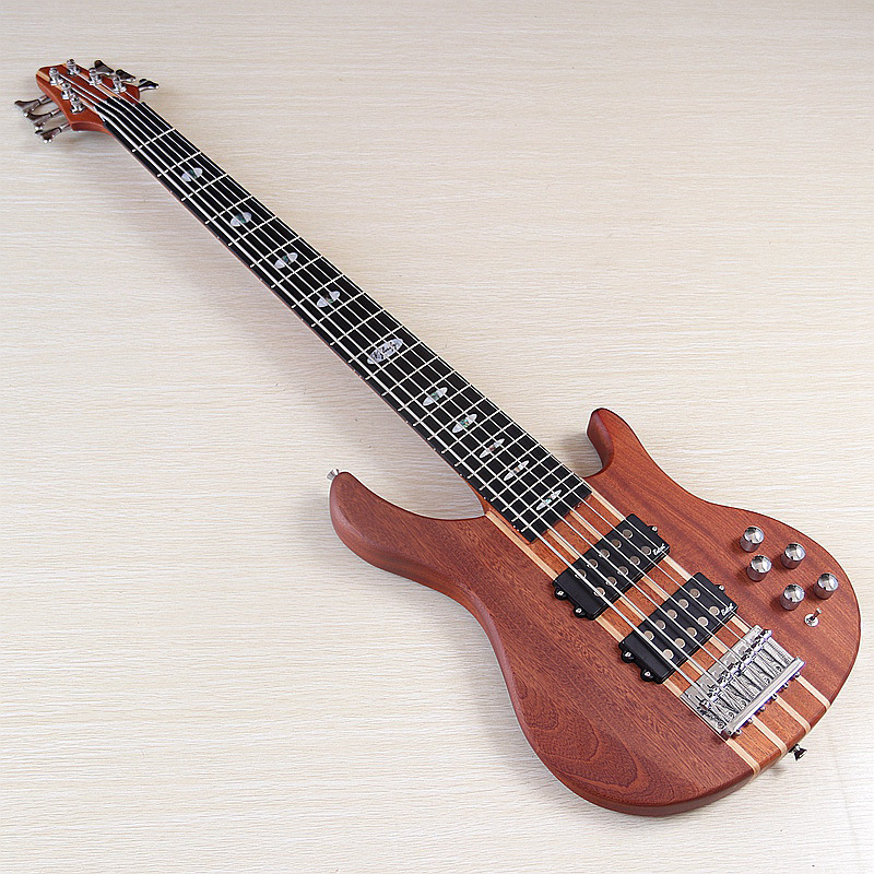 43-Inch 6-String All-Sapele Matte Finish Active Electric Bass with Switch (Active/Passive Pickups) 43-Inch 6-String All-Sapele Matte Finish Active Electric Bass with Switch (Active/Passive Pickups)