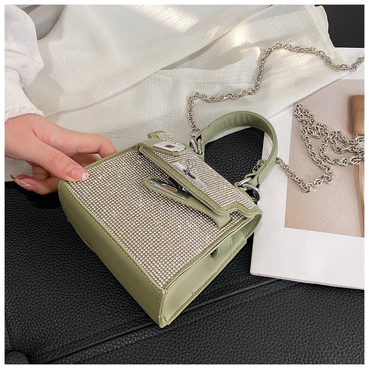 New Fashion Diamond-studded Mini Square Bag display picture 10